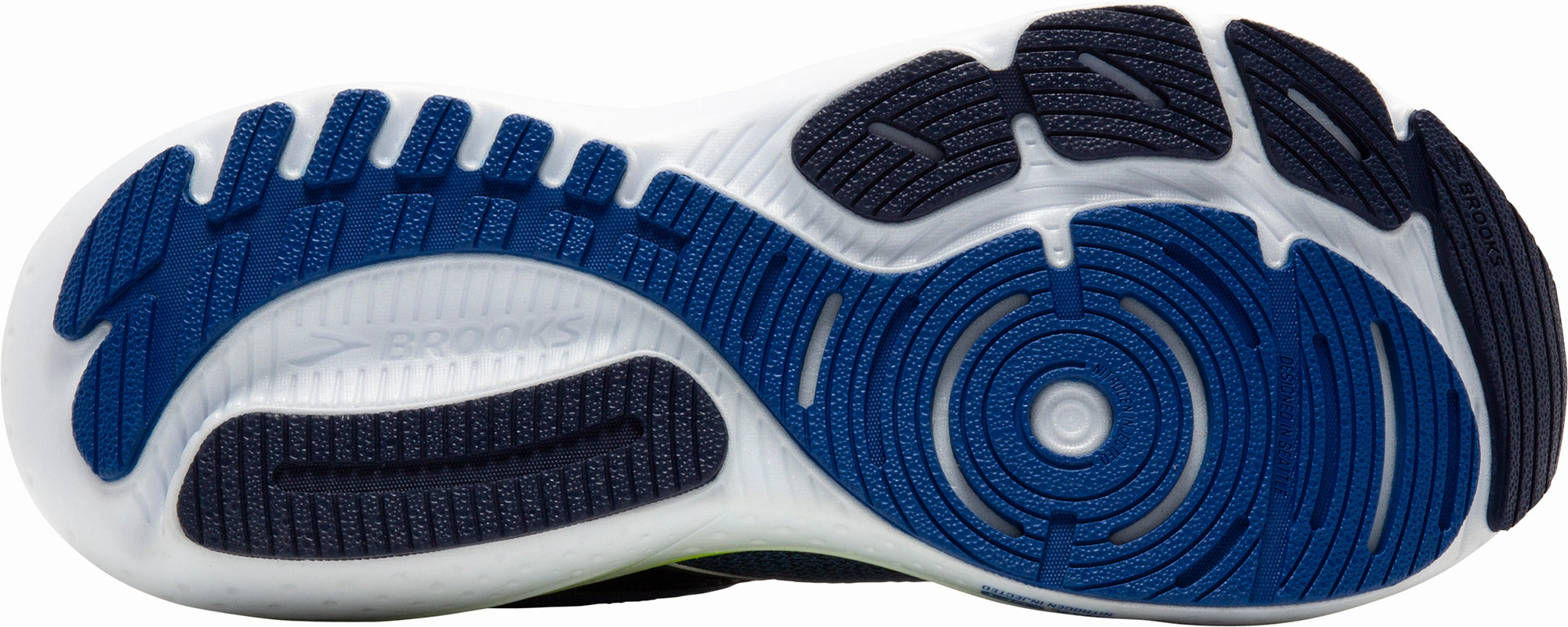 Brooks Glycerin GTS 21 Mens Running Shoes - Blue Pressure Relief Padding Track Support