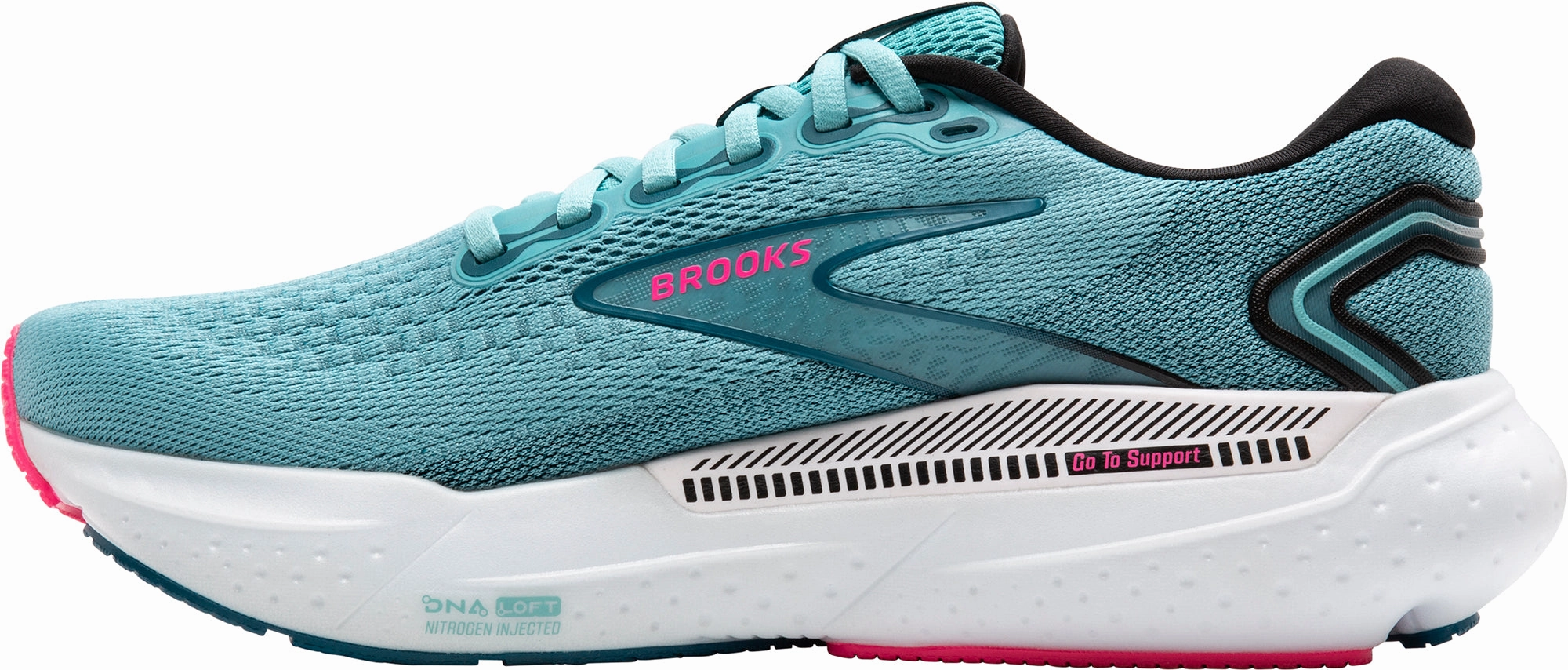 Wear Light Brooks Glycerin GTS 21 Womens Running Shoes - Blue