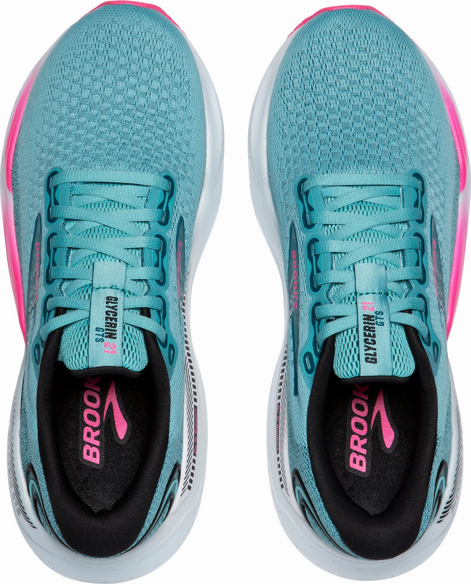 Comfort Rating Brooks Glycerin GTS 21 Womens Running Shoes - Blue