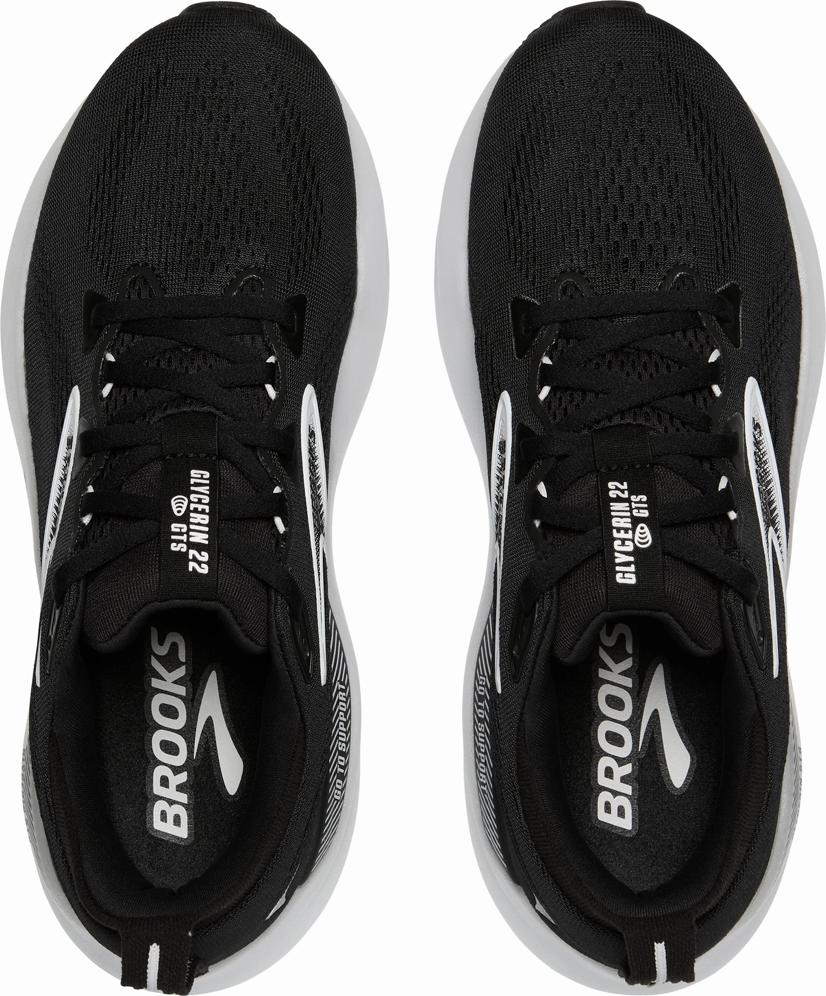 Timeless Design Brooks Glycerin GTS 22 Womens Running Shoes - Black