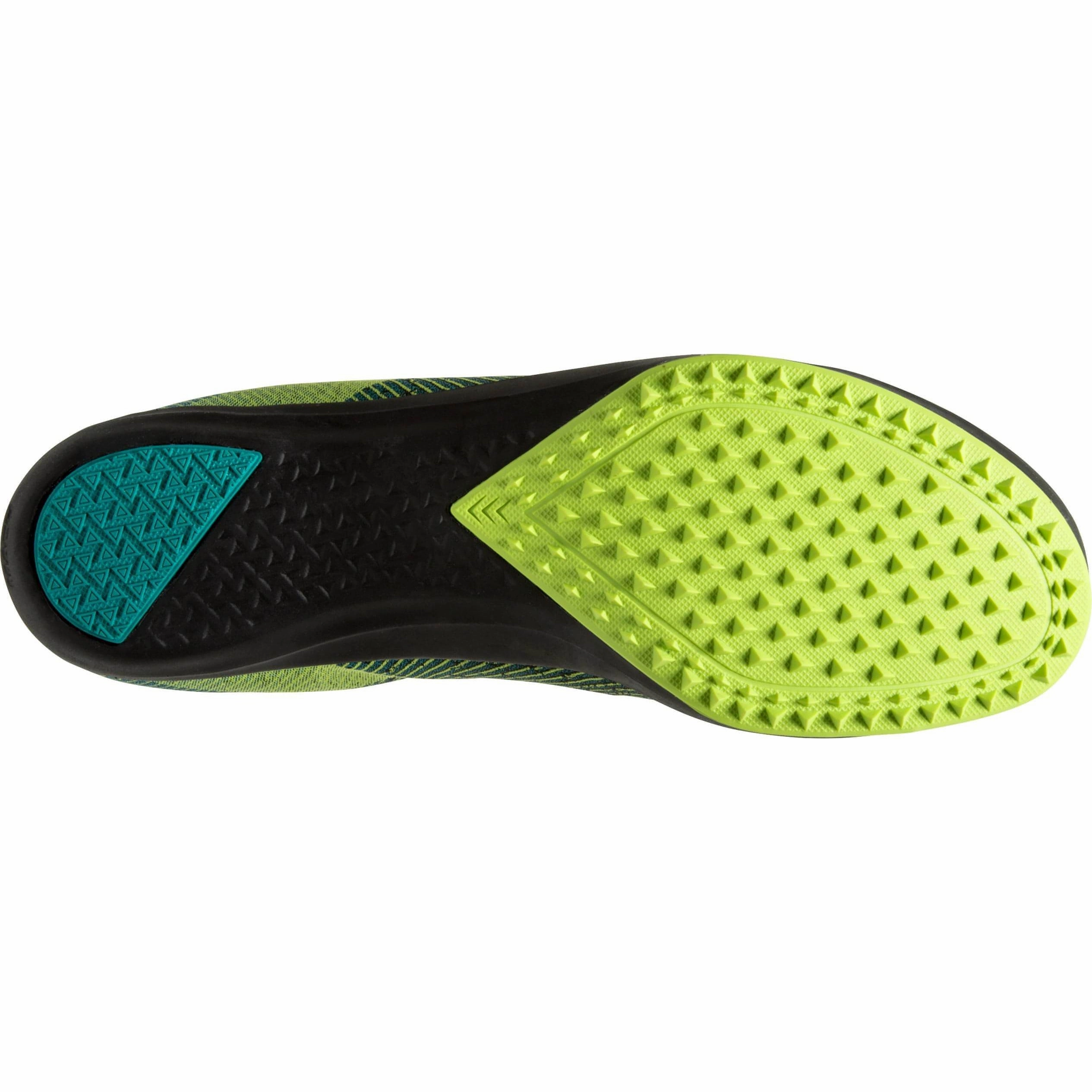 slip-resistant Brooks Mach 19 Spikeless Cross Country Spikes - Green