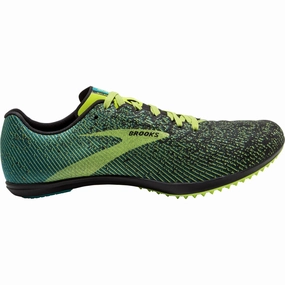 Brooks Mach 19 Spikeless Cross Country Spikes - Green Heel Foam Maximized Flex