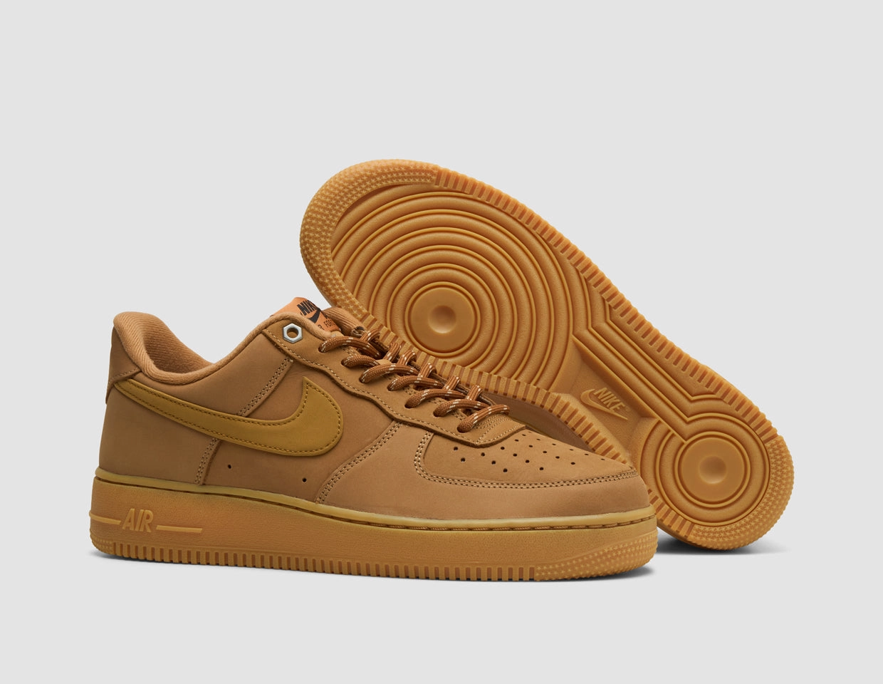 Nike Air Force 1 `07 WB Flax / Gum Light Brown - Black Vibrant Look Outdoor Use