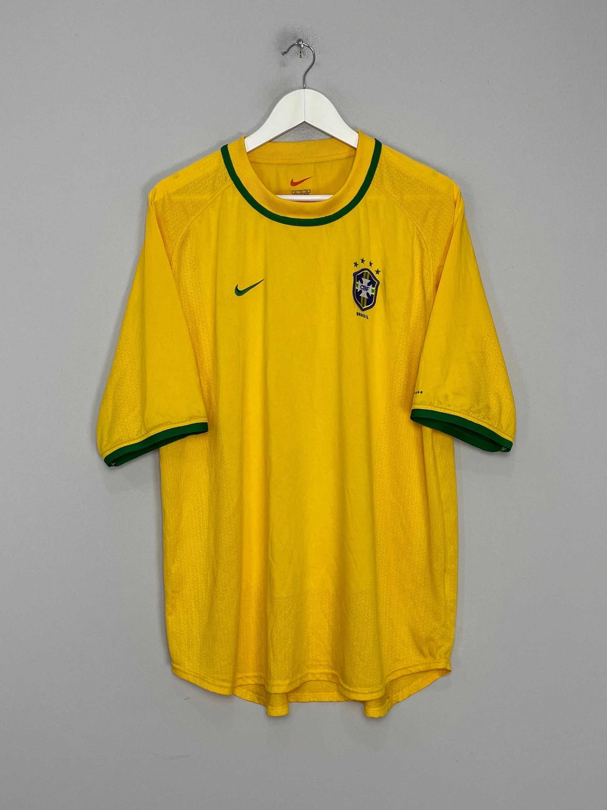 Tagless label 2000/02 BRAZIL *PROTOTYPE* HOME SHIRT (XL) NIKE