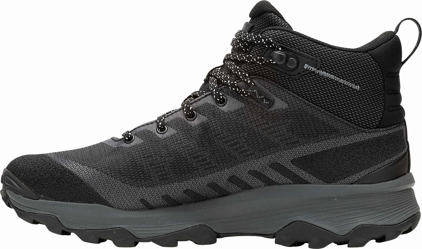 Merrell Speed Eco Mid Waterproof Mens Walking Boots - Black Wilderness Use
