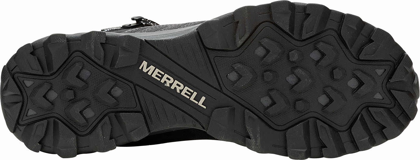 Shock absorption Long Distance Walk Merrell Speed Eco Mid Waterproof Mens Walking Boots - Black