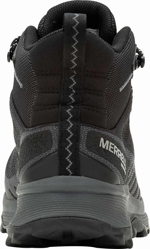 Unisex style All Terrain Performance Merrell Speed Eco Mid Waterproof Mens Walking Boots - Black