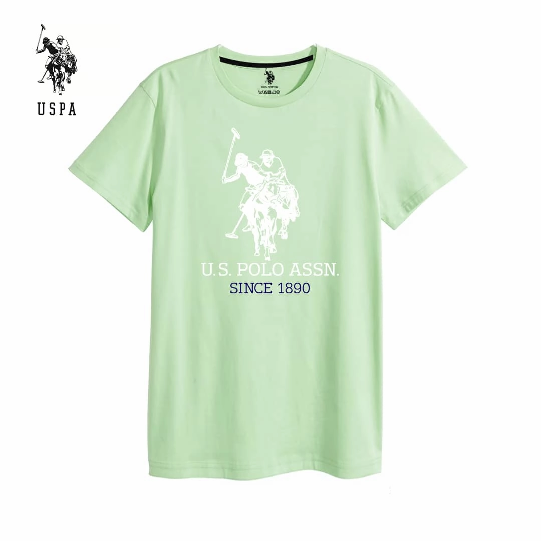 Non Irritating Seams Super Dry Men Green Round Neck T shirt