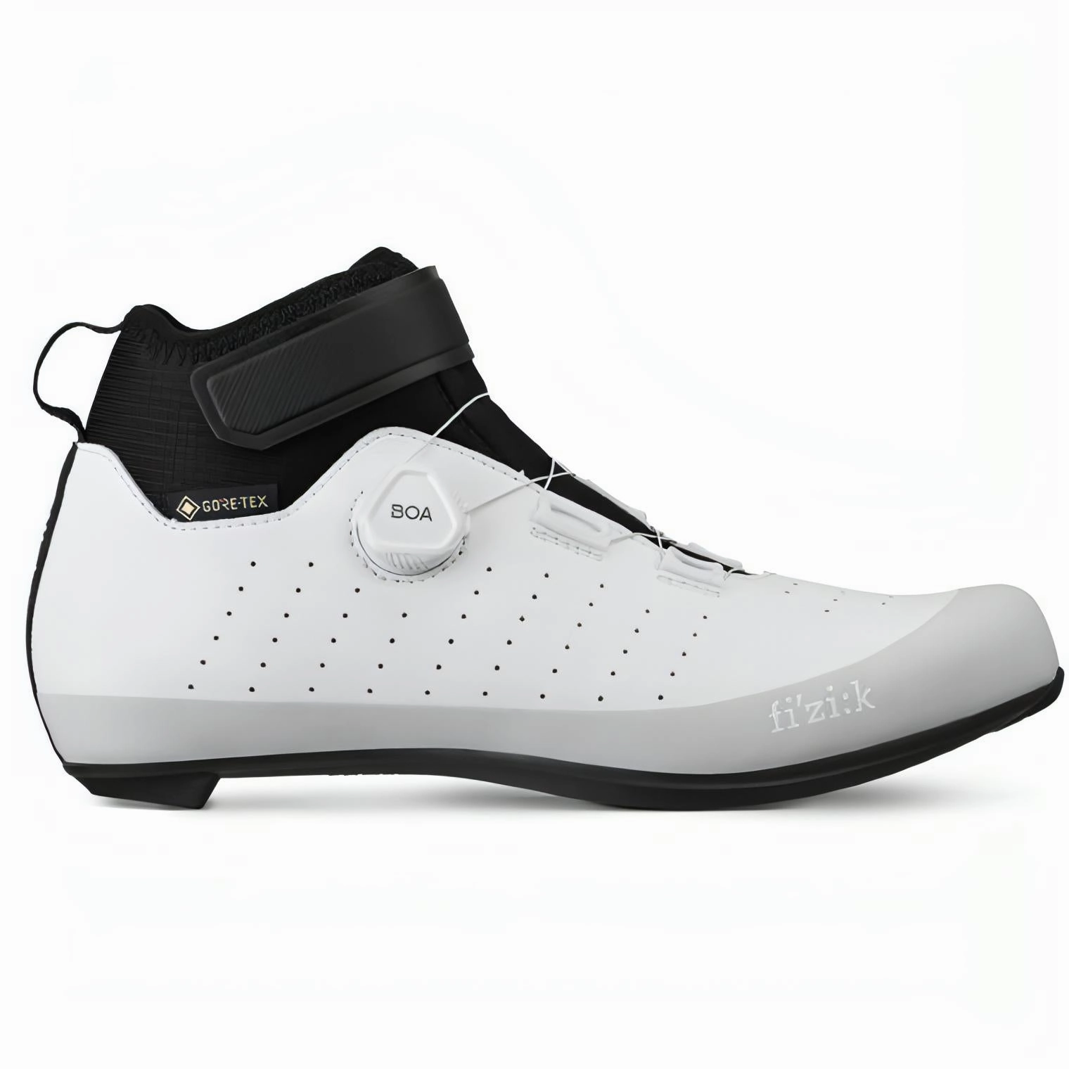 Fizik Tempo Artica R5 GORE-TEX Winter Road Cycling Boots - White Orthopedic Impact Zones