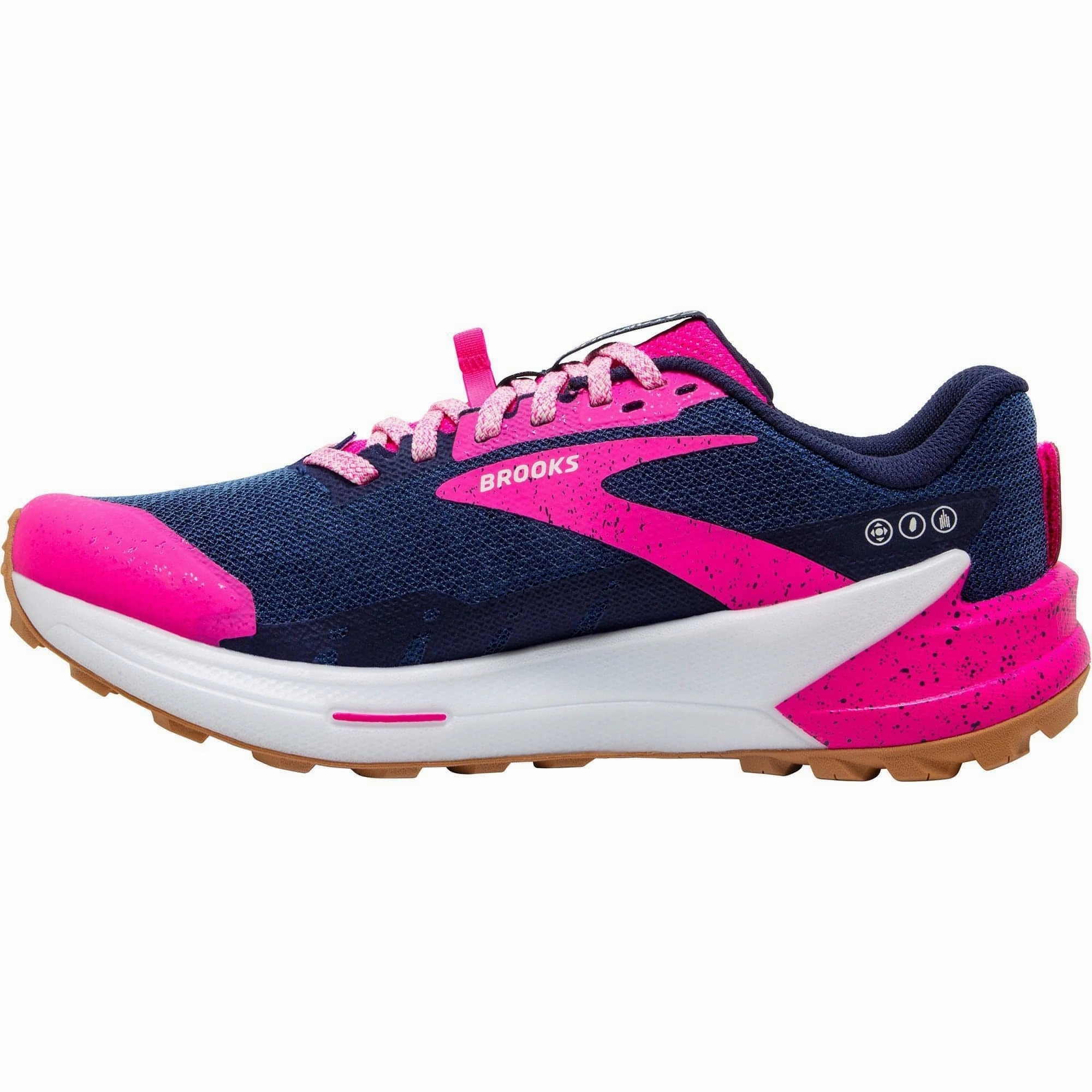 Brooks Catamount 2 Womens Trail Running Shoes - Navy Everyday Sports Comfortable ankle