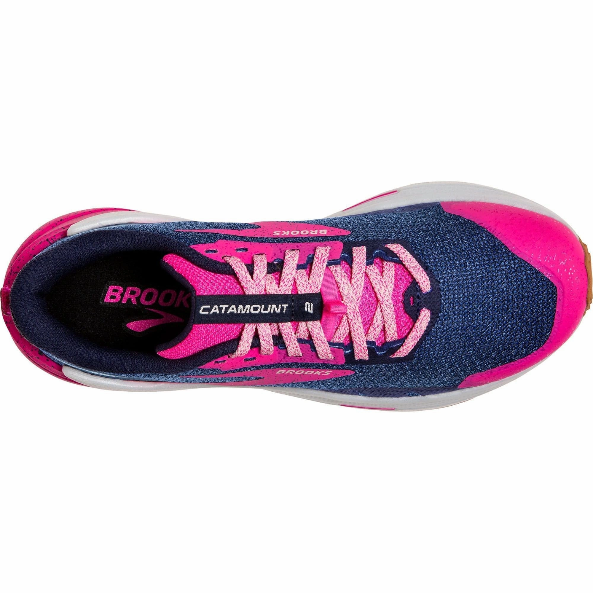 Brooks Catamount 2 Womens Trail Running Shoes - Navy Temperature Regulating Lining