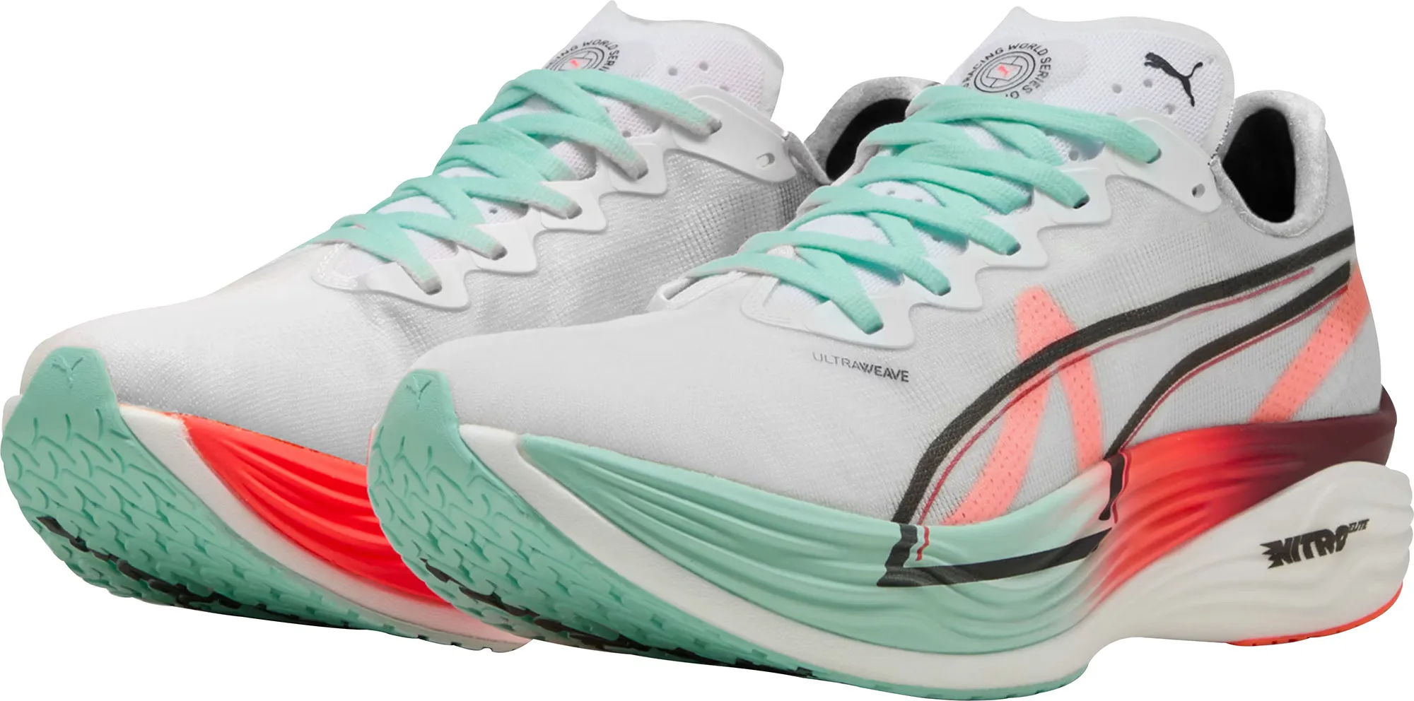 Puma Deviate Nitro Elite 3 HYROX Mens Running Shoes - White Thermal Regulating Layer Tpu Stability Frame