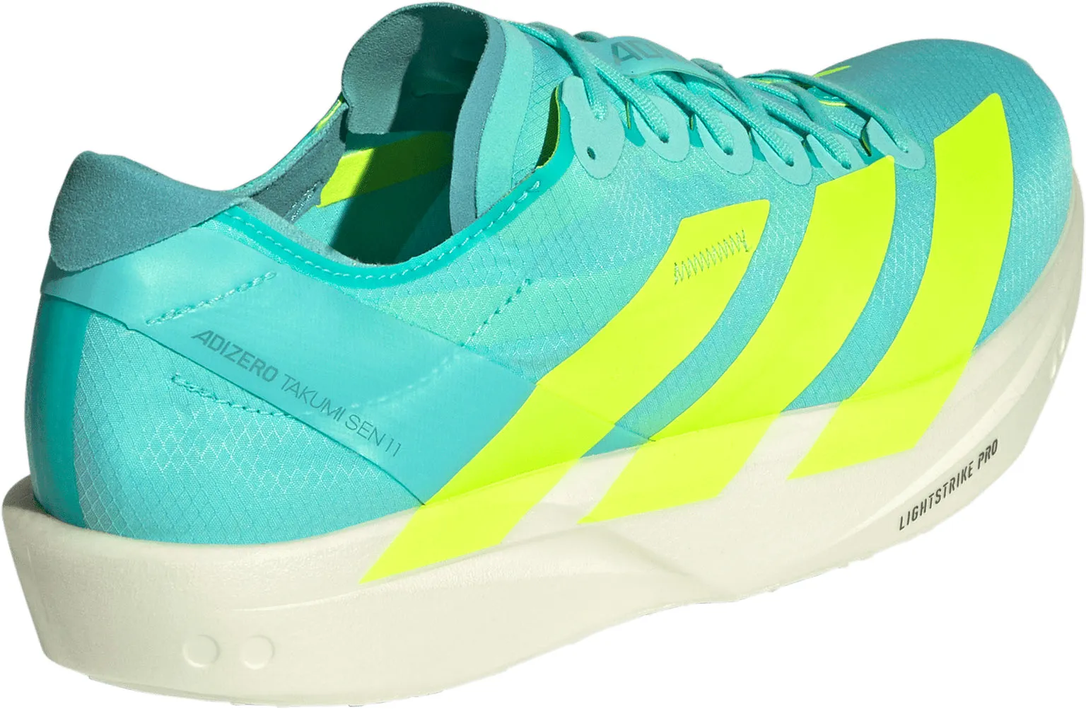 Advanced Traction Pattern Rolling Motion Geometry adidas Adizero Takumi Sen 11 Mens Running Shoes - Blue