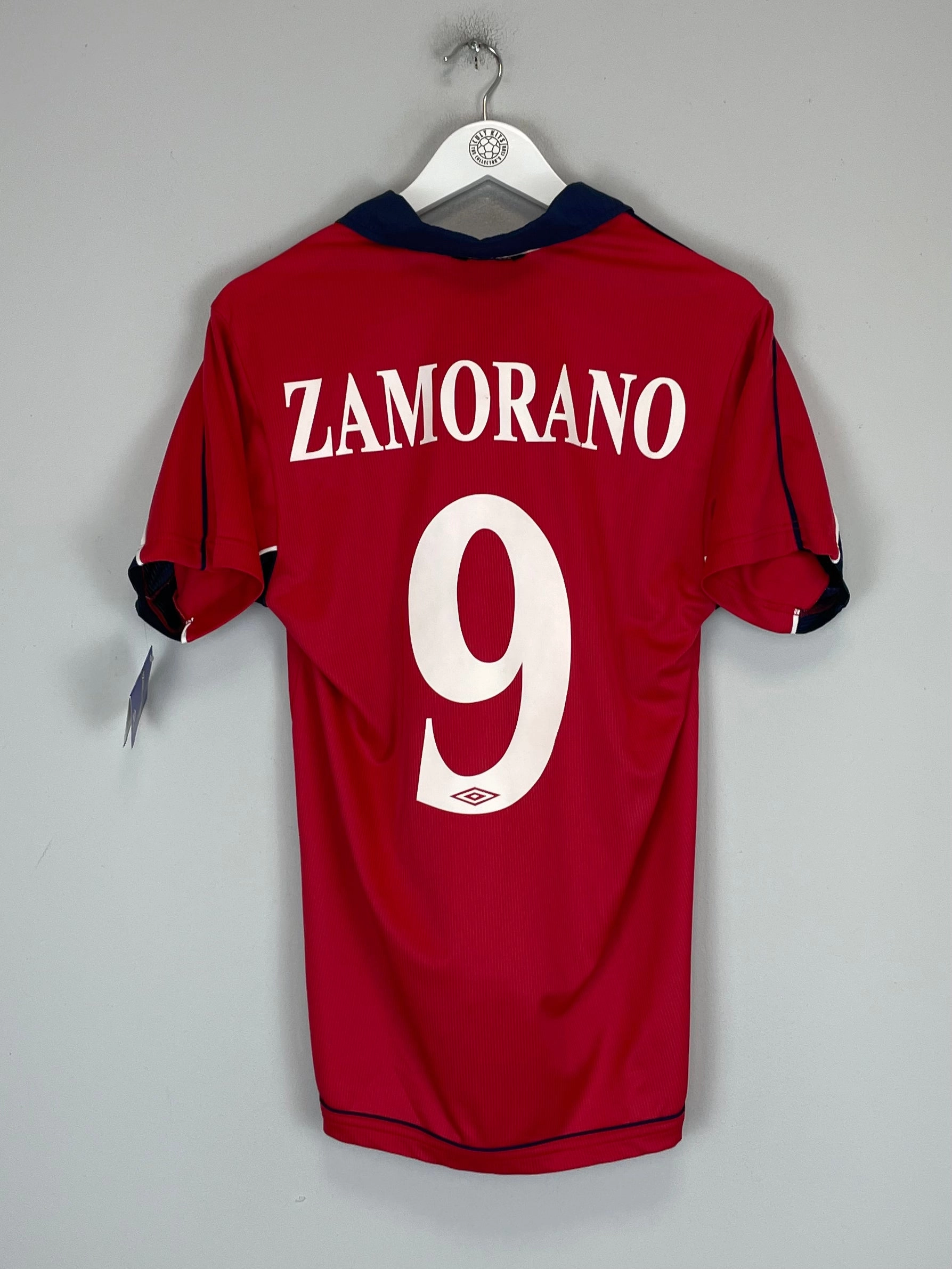 weekend run 2000/01 CHILE ZAMORANO #9 *BNWT* HOME SHIRT (S) UMBRO