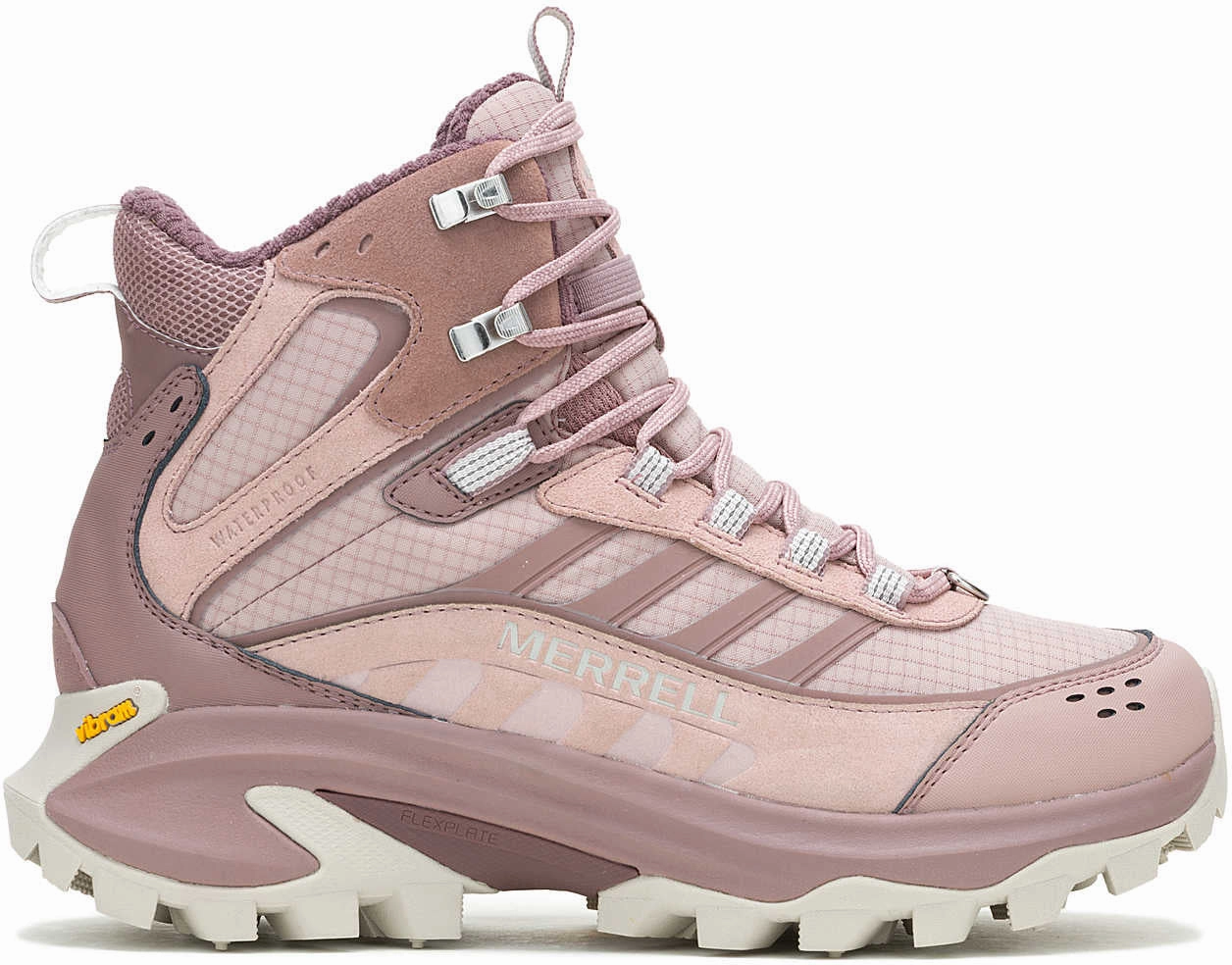Merrell Moab Speed 2 Thermo Mid Waterproof Womens Walking Boots - Pink Elastic Secure Step