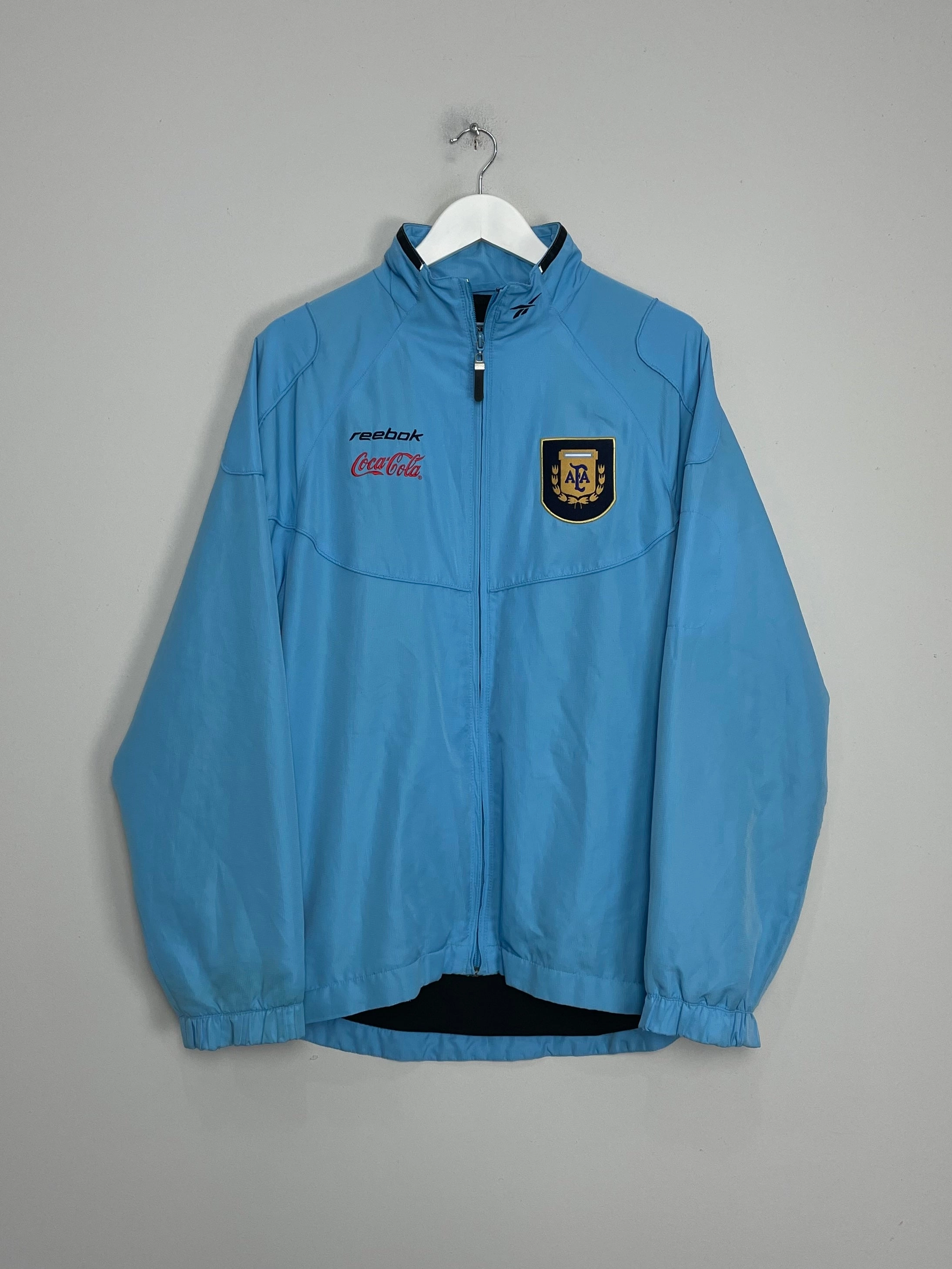 Seam Free Engineering Lightweight Thermal Fabric 1999/00 ARGENTINA TRACK JACKET (M) REEBOK