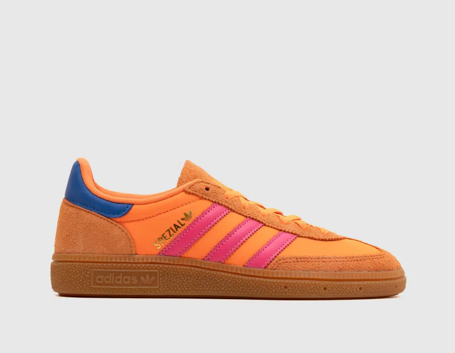 Tapered Heel Counter Reinforced adidas Originals Women's Handball Spezial Solar Orange / Lucid Pink - Gum