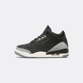 Sport Aesthetic Womens Air Jordan 3 - Off Noir/Black-Sail-Cement Grey