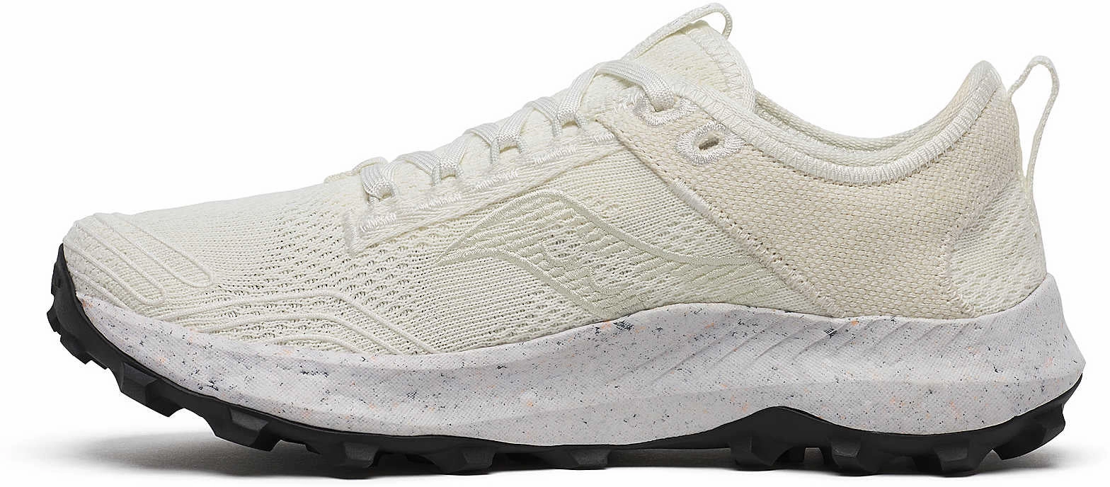 Ventilation System Quick Lace System Saucony Peregrine RFG Womens Trail Running Shoes - White