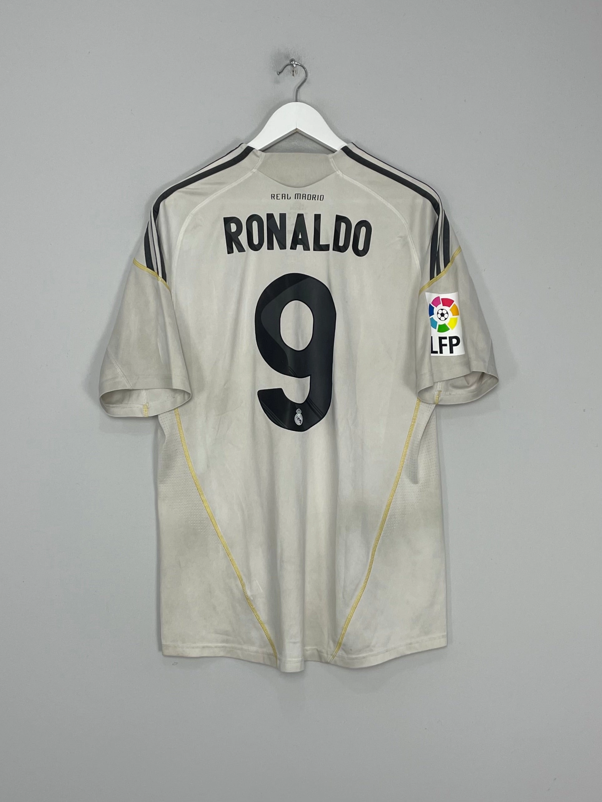 Airy material Air Optimized 2009/10 REAL MADRID RONALDO #9 HOME SHIRT (L) ADIDAS