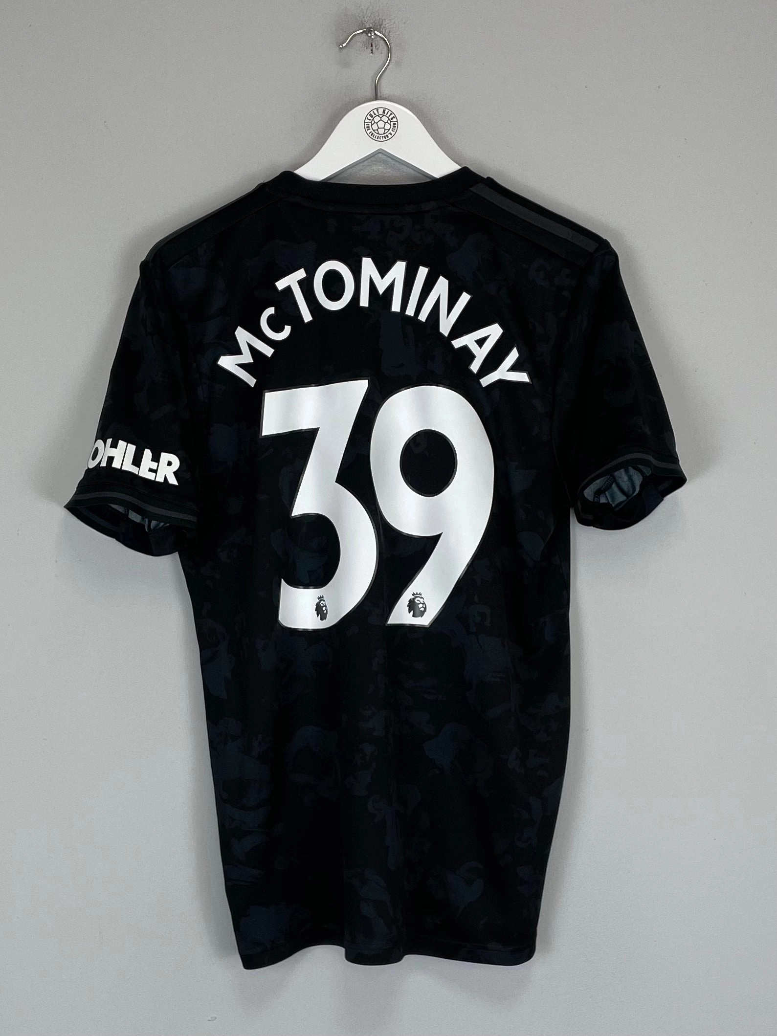 2019/20 MANCHESTER UNITED MCTOMINAY #39 THIRD SHIRT (M) ADIDAS Ultra Flex Ribbed Trim