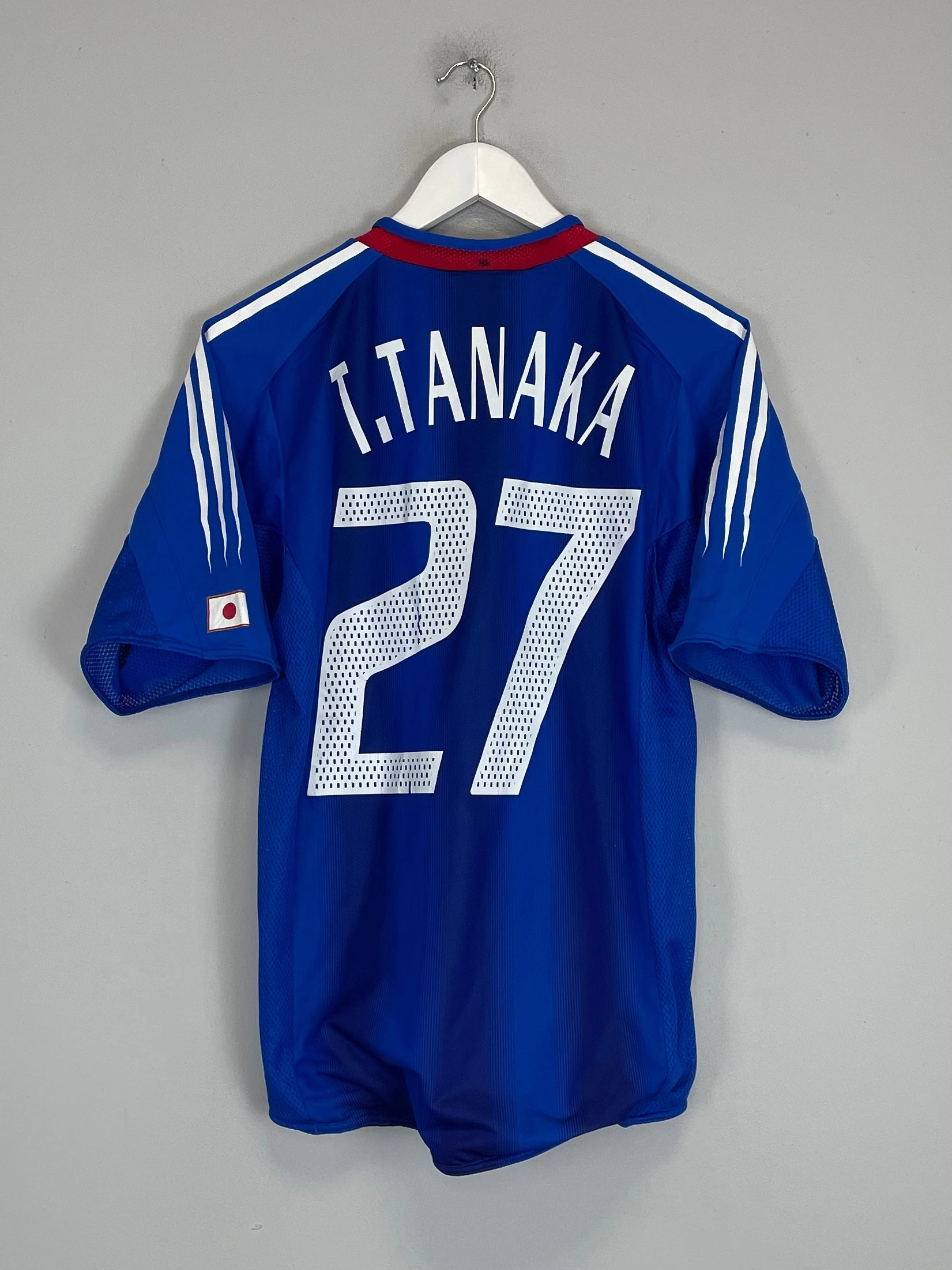 Quick Pullover Design No Slip Grip 2004/05 JAPAN T.TANAKA #27 *PLAYER ISSUE* HOME SHIRT (S) ADIDAS