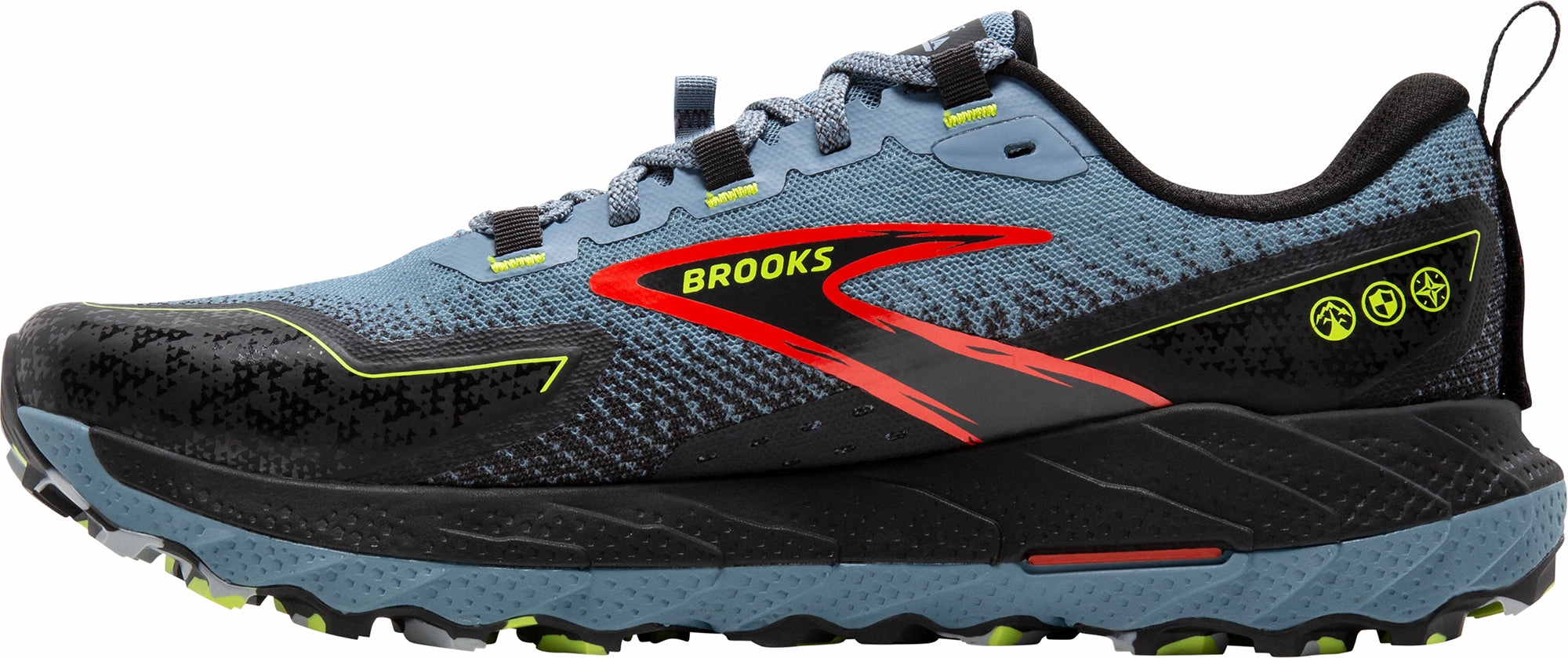 Comfortable Back Brooks Cascadia 18 Mens Trail Running Shoes - Blue