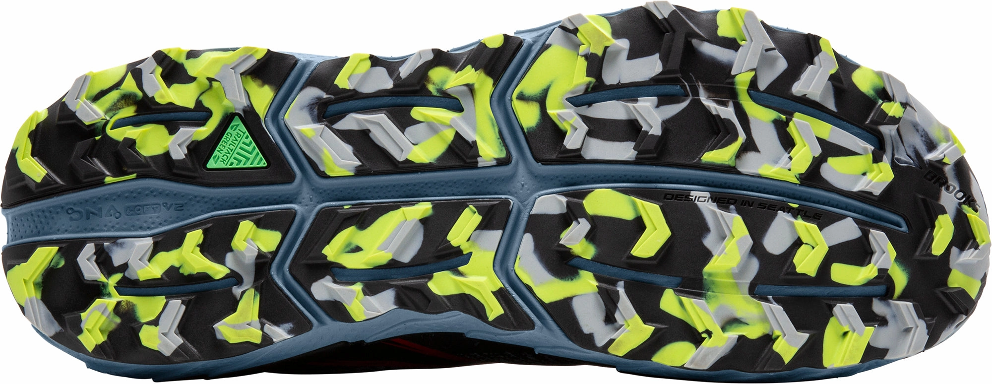 Brooks Cascadia 18 Mens Trail Running Shoes - Blue Reliable Grip Fresh flexibility