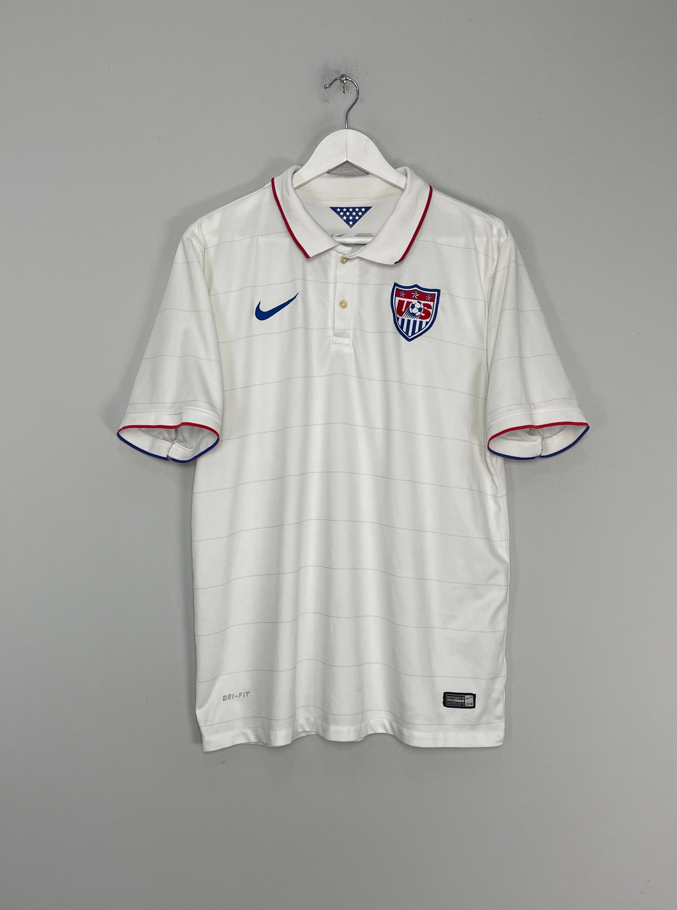 2014/15 USA HOME SHIRT (XL) NIKE Hygroscopic Yarn Comfortable Inner Lining