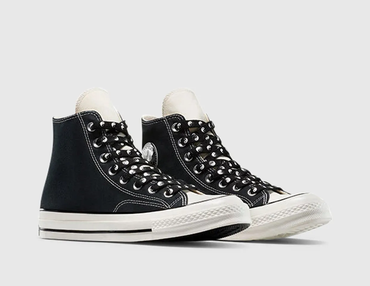 Converse Chuck 70 Hi All Star Yin-Yang Black / Egret Heel - striker