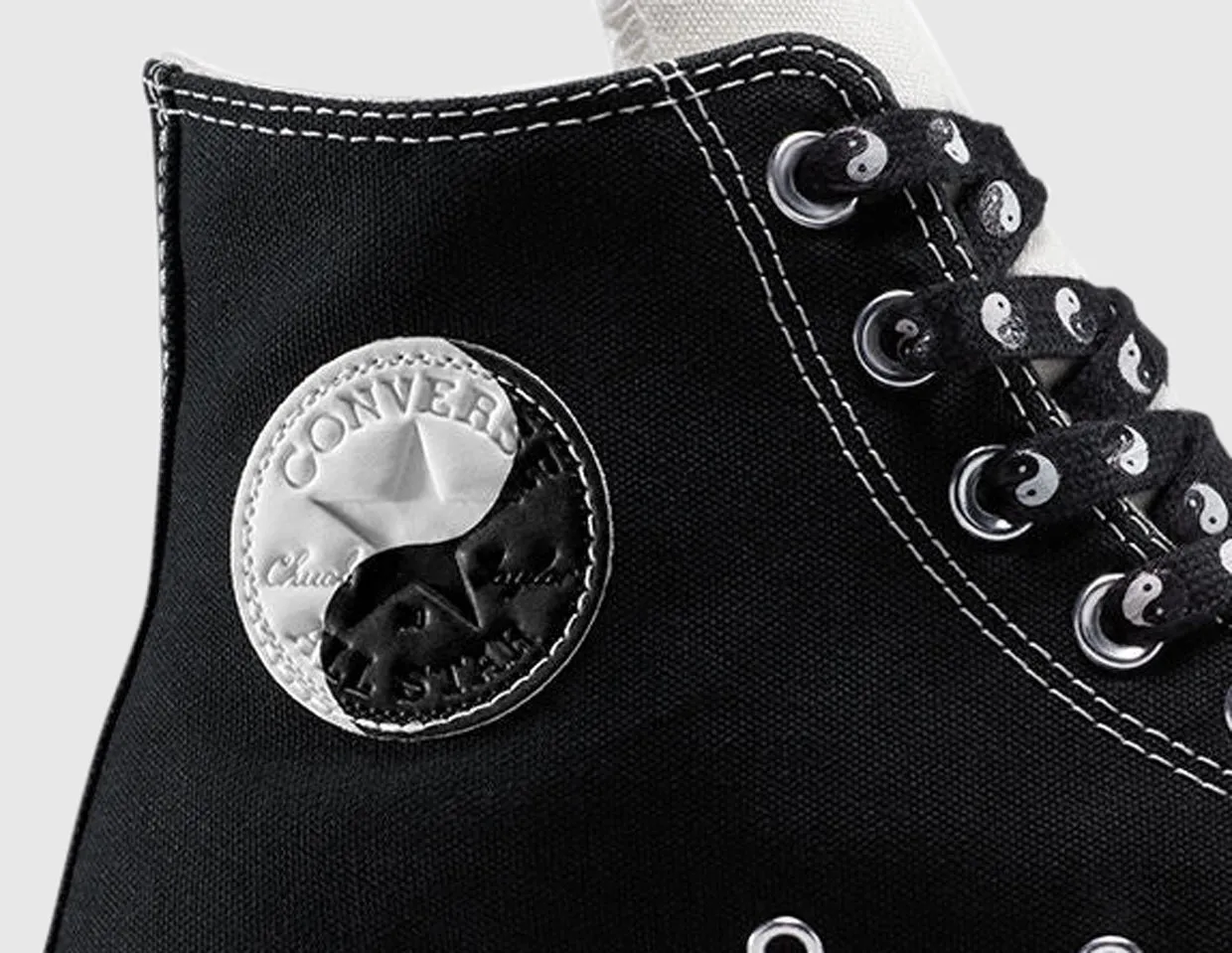 Converse Chuck 70 Hi All Star Yin-Yang Black / Egret Heel - striker