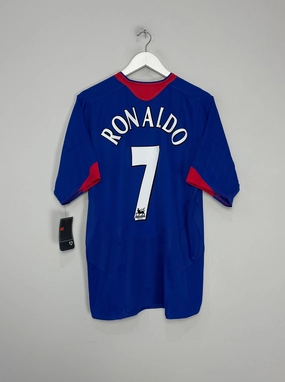 Easy Motion Tear Resistant Fabric Weave 2005/06 MANCHESTER UNITED RONALDO #7 *BNWT* AWAY SHIRT (L) NIKE