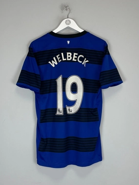 2011/12 MANCHESTER UNITED WELBECK #19 AWAY SHIRT (M) NIKE Reflective Accent Strips Bonded Seamless
