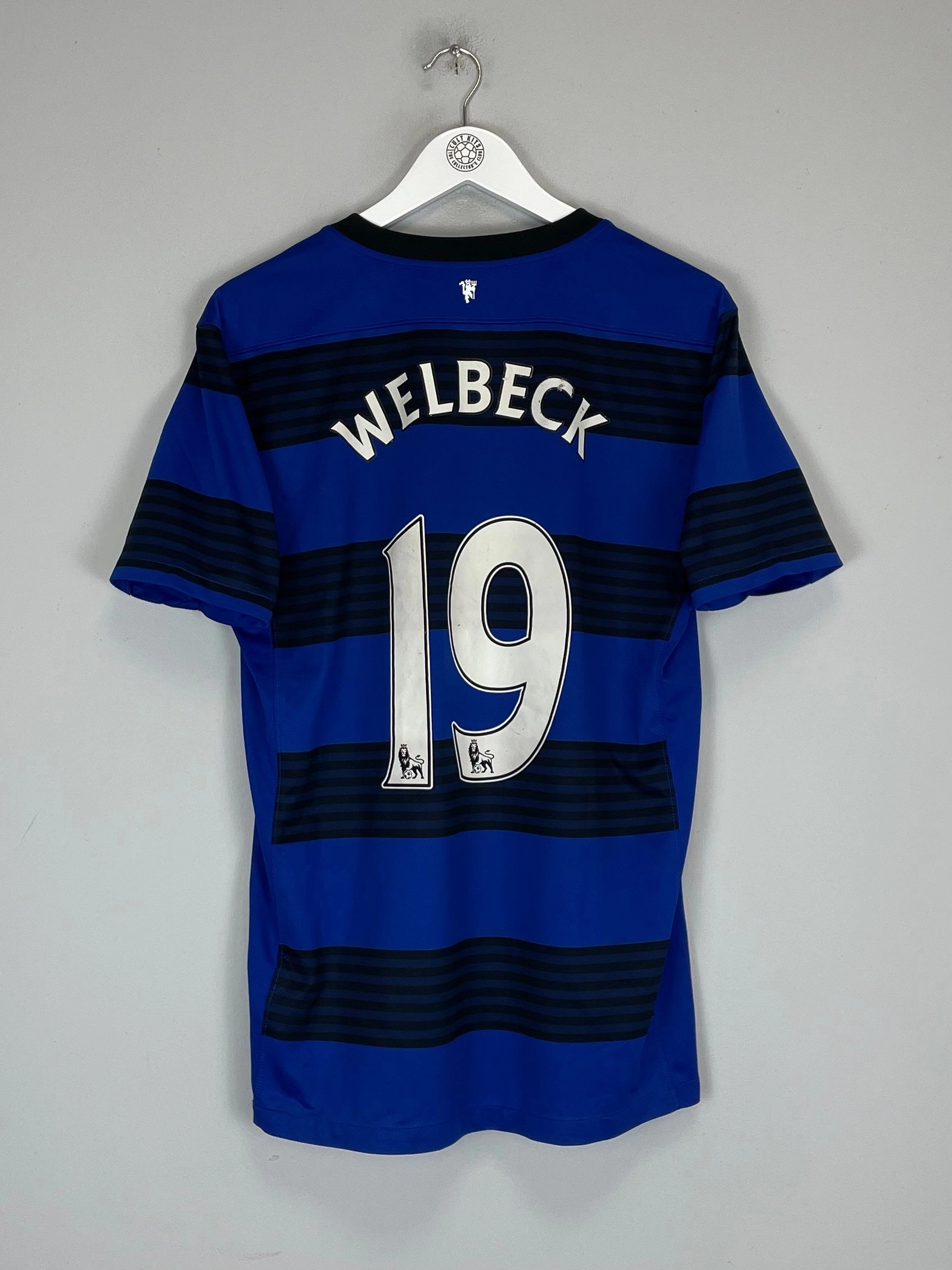 2011/12 MANCHESTER UNITED WELBECK #19 AWAY SHIRT (M) NIKE Reflective Accent Strips Bonded Seamless