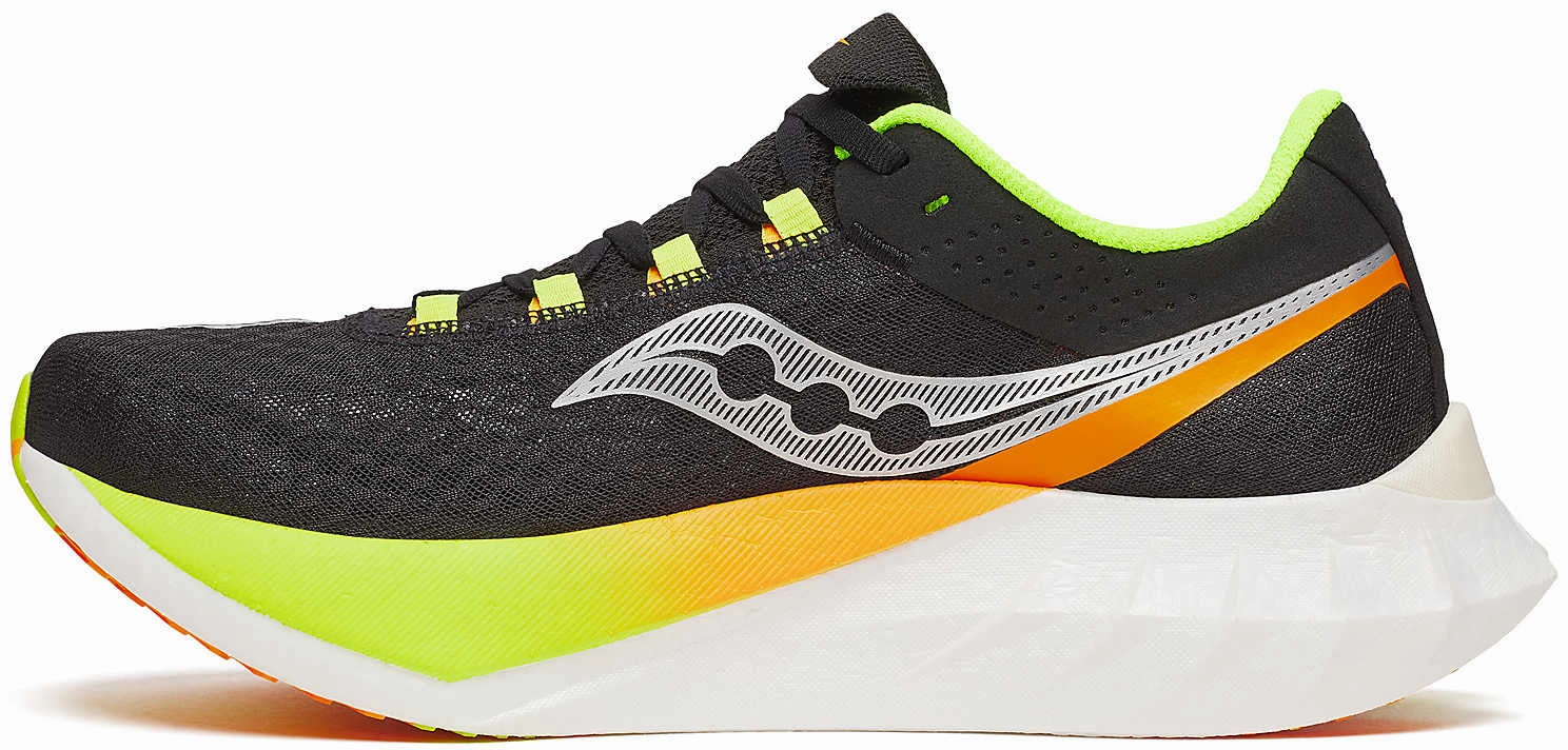 All-weather shock absorption Saucony Endorphin Pro 4 Mens Running Shoes - Black