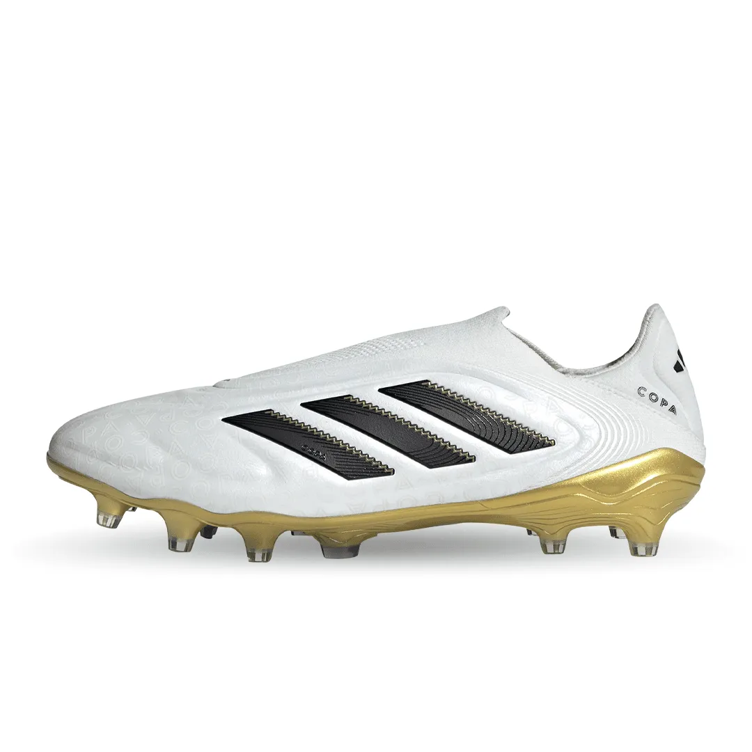 Copa Pure 3 Elite Laceless FG - Road to Glory Pack (JH6301) running in a gorge area shoes