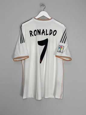 2013/14 REAL MADRID RONALDO #7 HOME SHIRT (XL) ADIDAS Microfiber Performance Blend