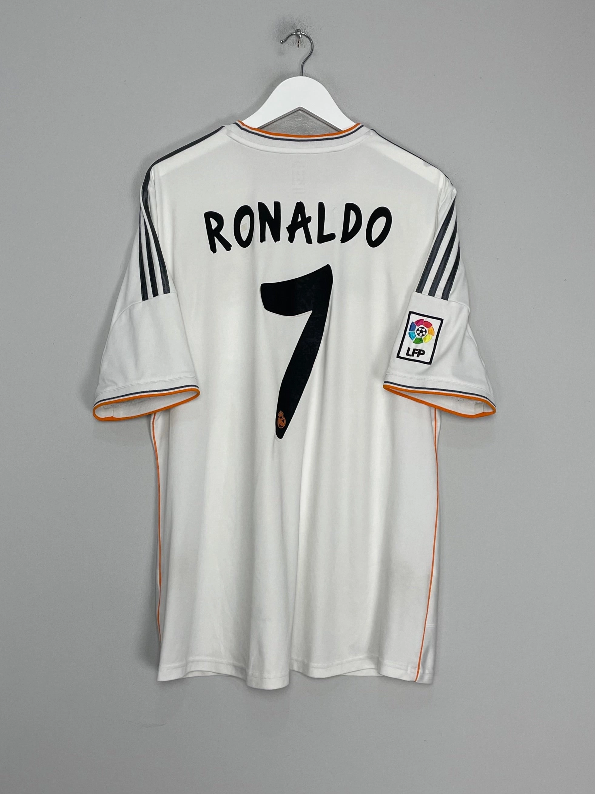 2013/14 REAL MADRID RONALDO #7 HOME SHIRT (XL) ADIDAS Microfiber Performance Blend