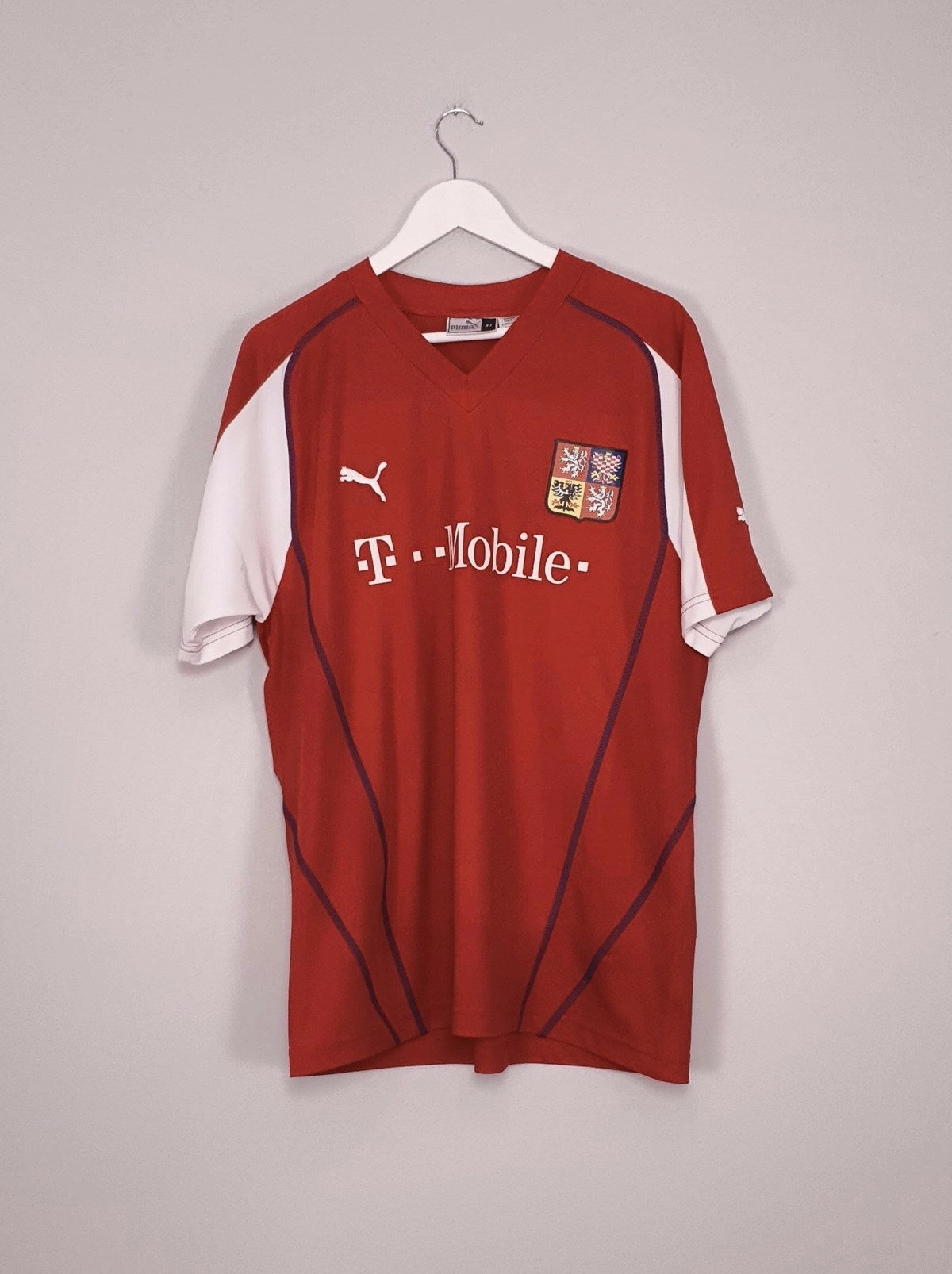 2003/04 CZECH REPUBLIC HOME SHIRT (XL) PUMA Base Comfort anti static coating