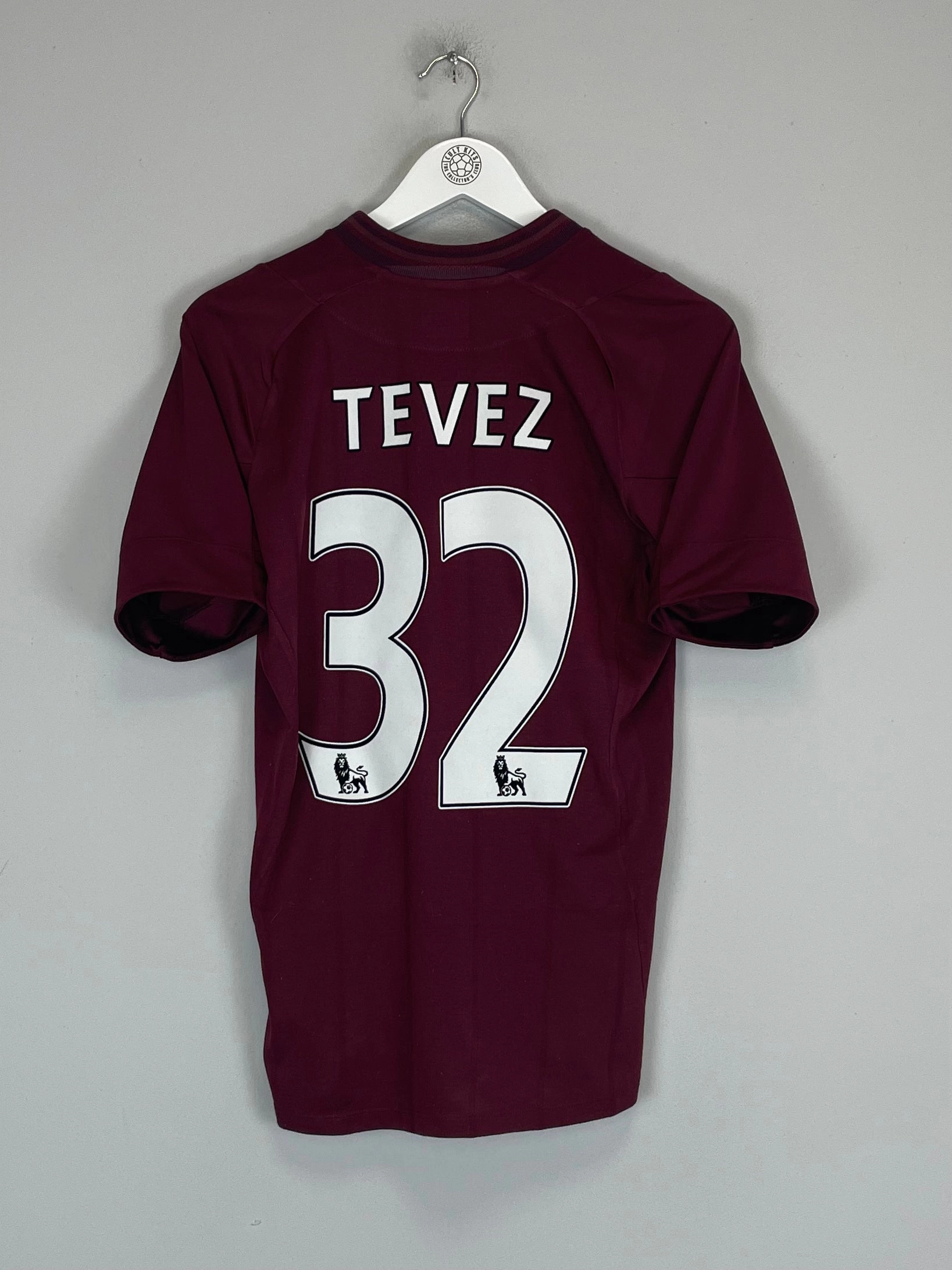 2012/13 MANCHESTER CITY TEVEZ #32 AWAY SHIRT (S) UMBRO Brushed Fleece Lining Action Performance