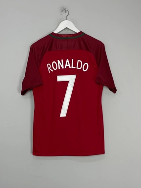 2016/17 PORTUGAL RONALDO #7 HOME SHIRT (M) NIKE High Visibility Details Movement Ready