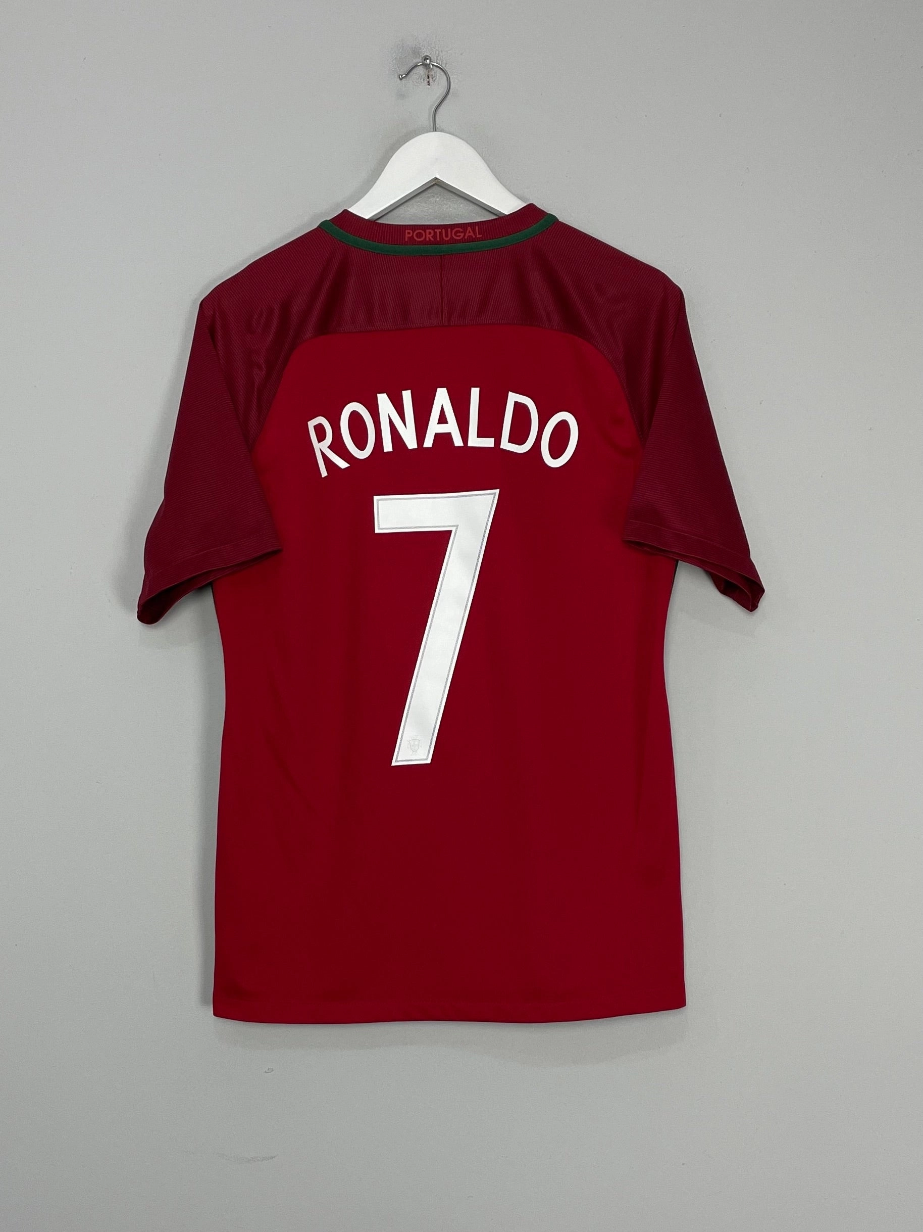 2016/17 PORTUGAL RONALDO #7 HOME SHIRT (M) NIKE High Visibility Details Movement Ready