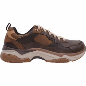 Skechers Staxed Brandin Mens Walking Shoes - Brown Trail Tough
