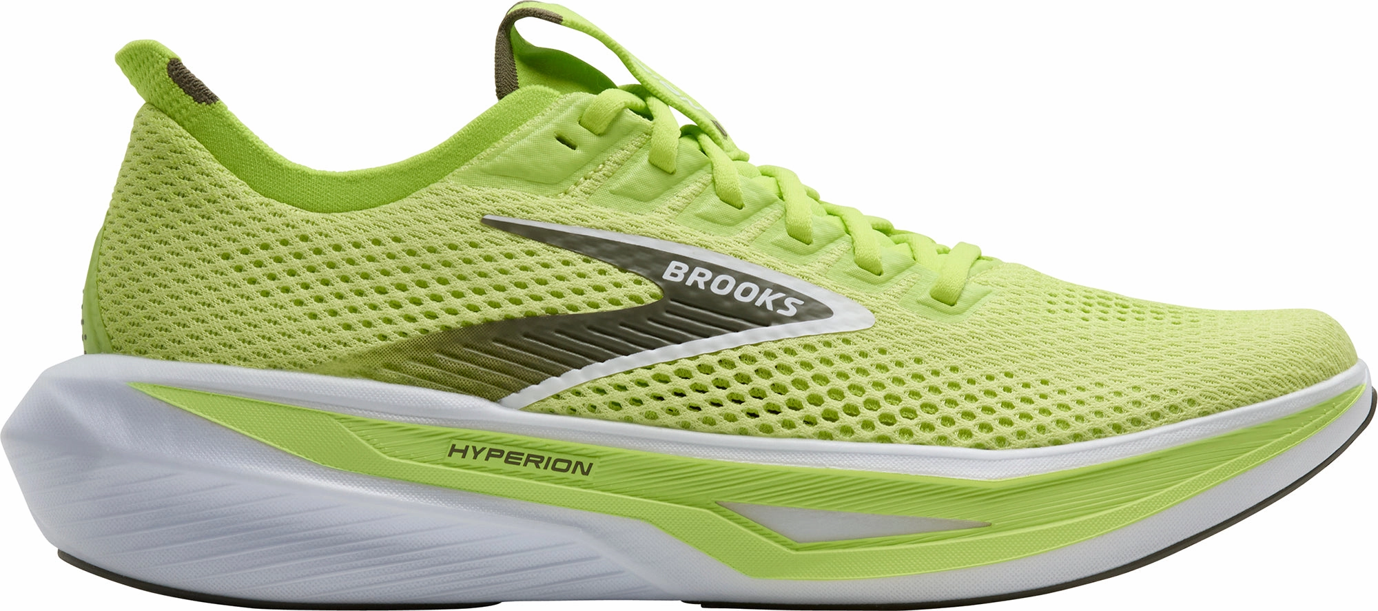 Brooks Hyperion 3 Mens Running Shoes - Green Optimal lining