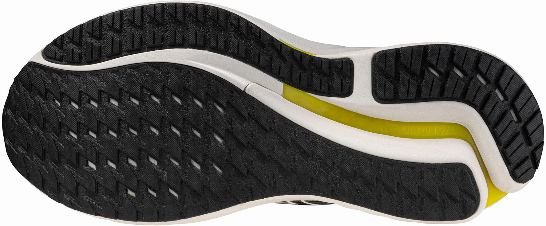 Every Terrain Midfoot Lock System Mizuno Wave Inspire 21 WIDE FIT (2E) Mens Running Shoes - Black