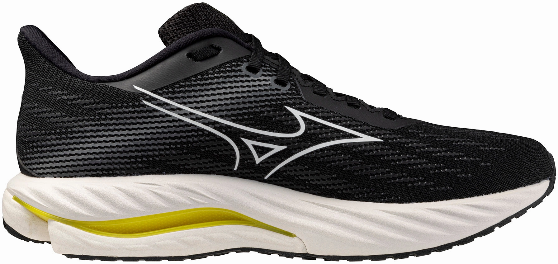 Mizuno Wave Inspire 21 WIDE FIT (2E) Mens Running Shoes - Black Walking Vibe Street Flex
