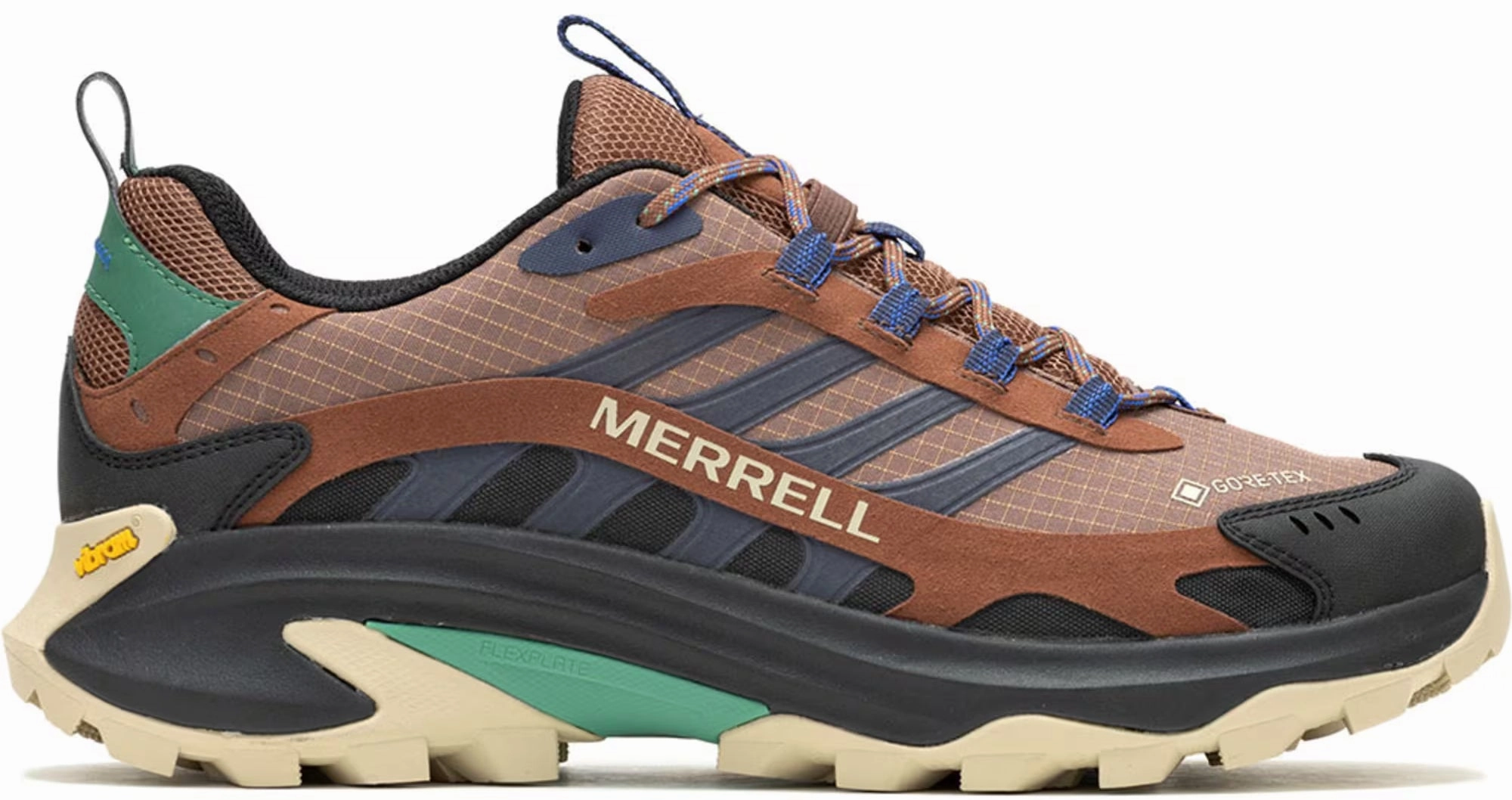 Trail Balance Durable materials Merrell Moab Speed 2 GORE-TEX Mens Walking Shoes - Brown
