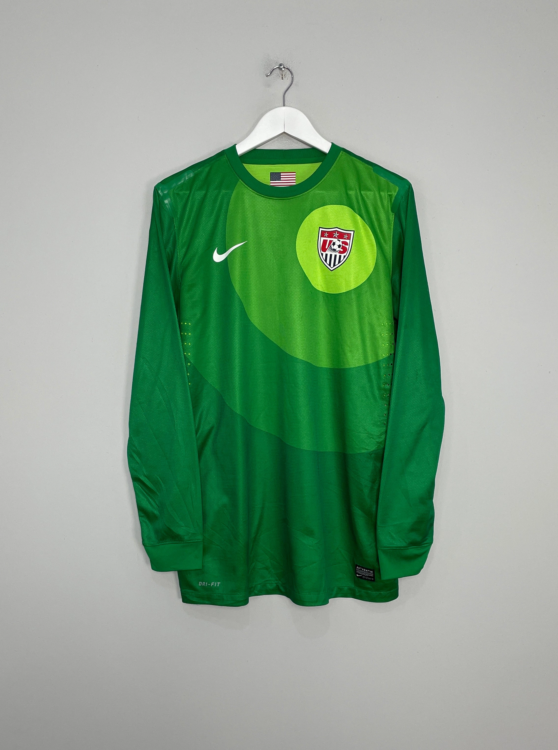 Non Chafing Seam Placement 2012/13 USA *PLAYER ISSUE* GK SHIRT (L) NIKE