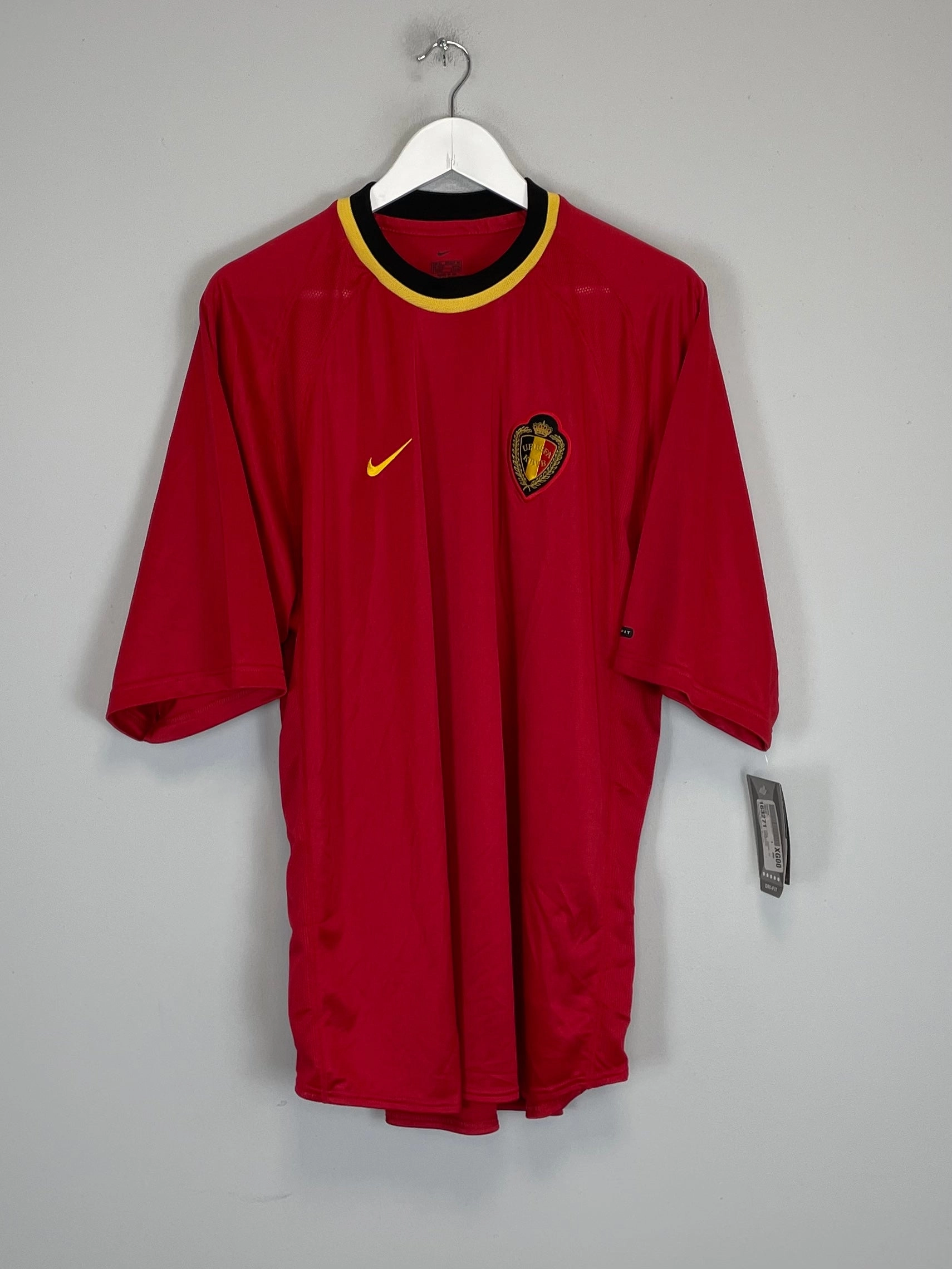 2000/02 BELGIUM *BNWT* HOME SHIRT (XL) NIKE Neutral palette Any Activity