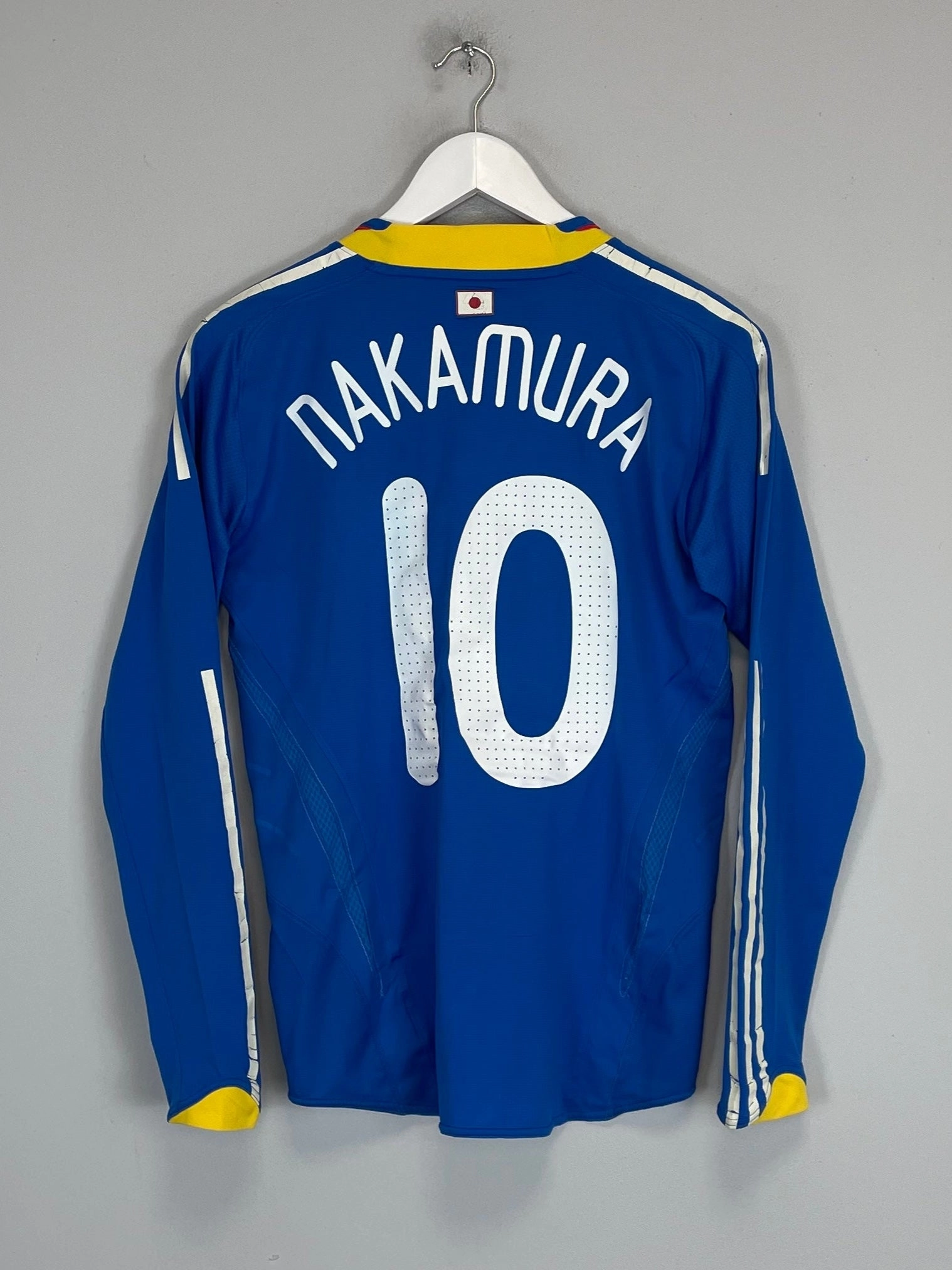 2008/09 JAPAN NAKAMURA #10 *PLAYER ISSUE* L/S HOME SHIRT (S) ADIDAS Performance Optimized Weave Contoured Side Panels